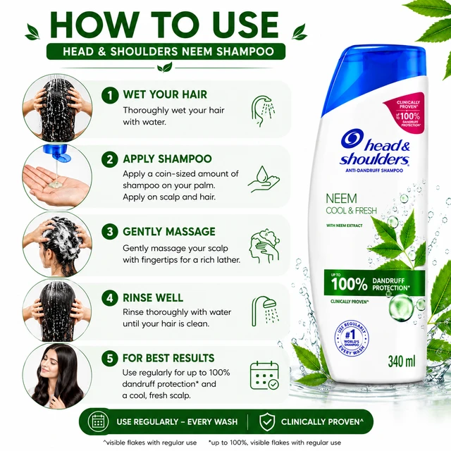 Head & Shoulders Neem Shampoo - 340 mL