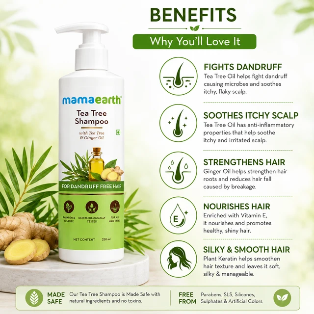 Mamaearth Tea Tree Shampoo - 250 ML