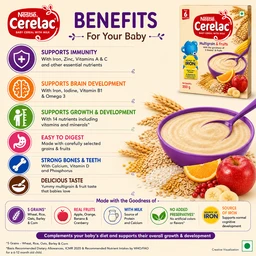 Nestle Cerelac Multigrain & Fruits - 350 g