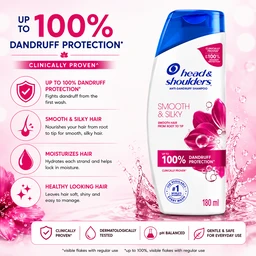 Head & Shoulders Smooth & Silky Shampoo - 180 mL