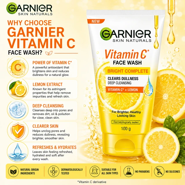 Garnier Vitamin C Face Wash - 100 g