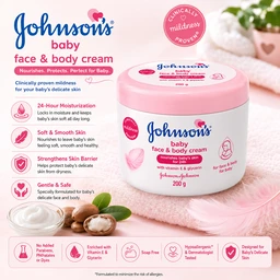 Johnson’s Baby Face & Body Cream - 200 g