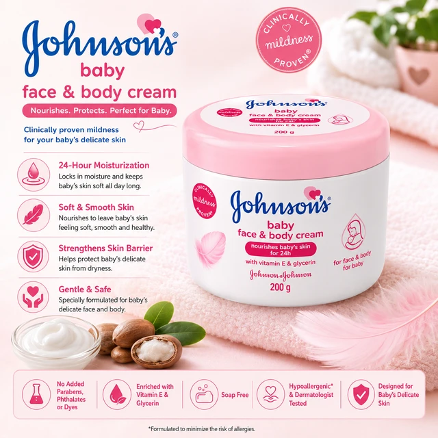 Johnson’s Baby Face & Body Cream - 200 g
