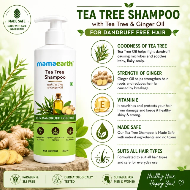 Mamaearth Tea Tree Shampoo - 250 ML