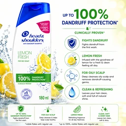 Head & Shoulders Lemon Fresh Shampoo - 180 mL