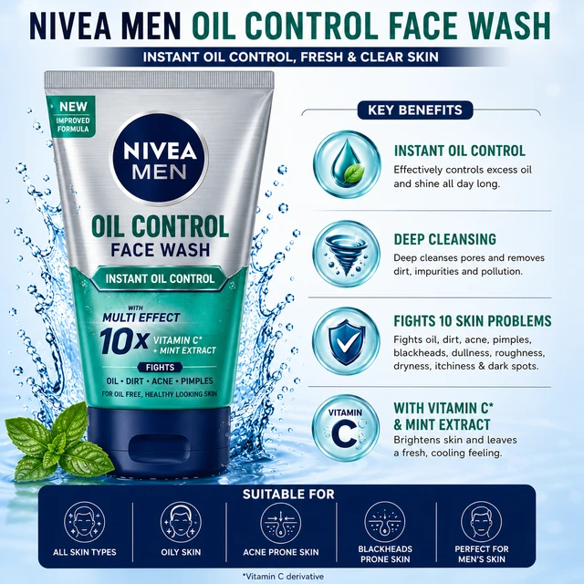 Nivea Men Oil Control Face Wash