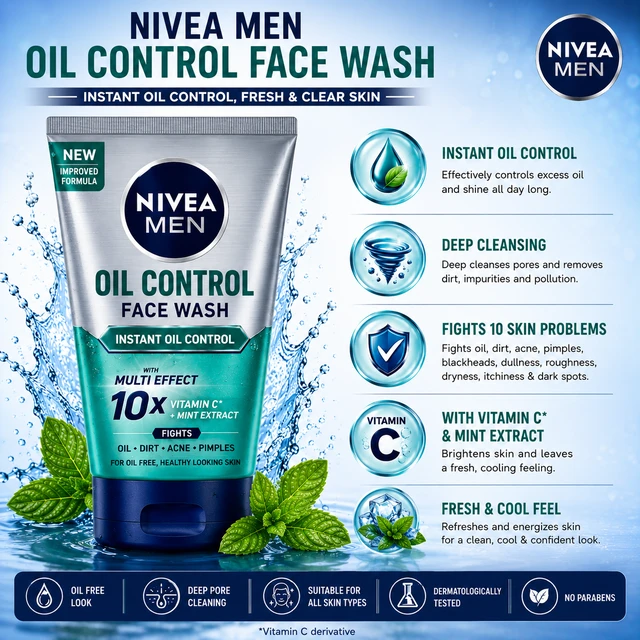 Nivea Men Oil Control Face Wash