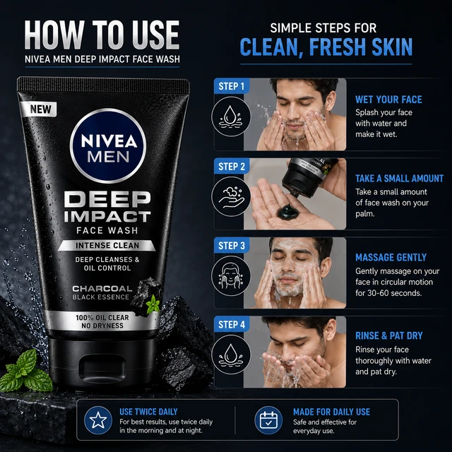 Nivea Men Deep Impact Face Wash