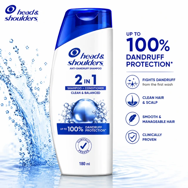 Head & Shoulders 2 in 1 Shampoo - 180 ML