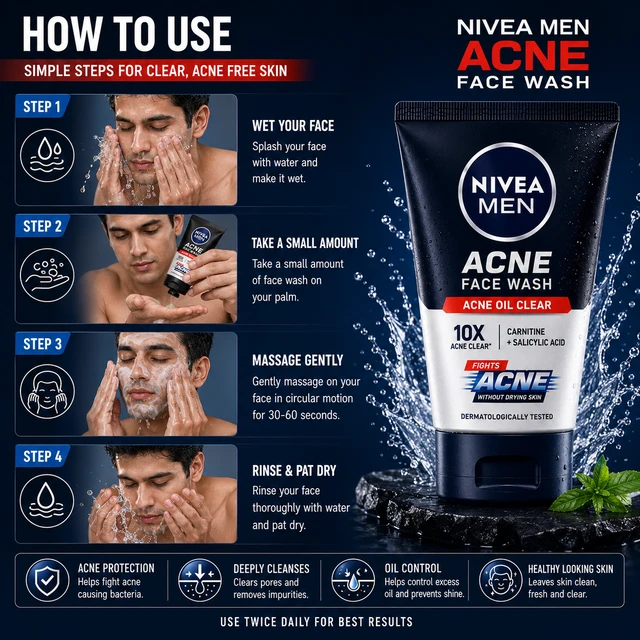 Nivea Men Acne Face Wash
