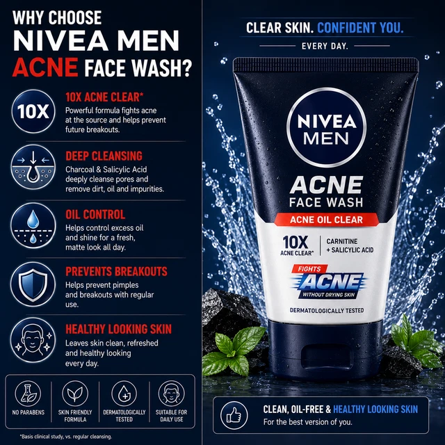 Nivea Men Acne Face Wash