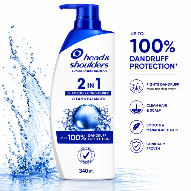 Head & Shoulders 2 in 1 Shampoo - 340 ML