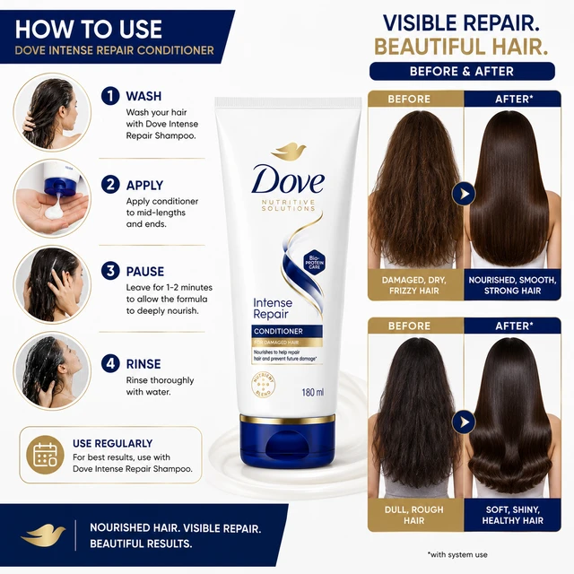 Dove Intense Repair Conditioner - 180 mL