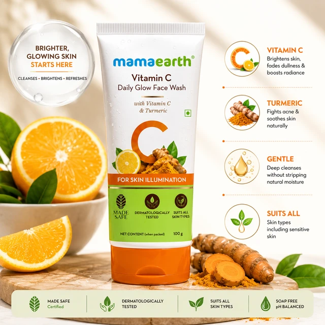 Mamaearth Vitamin C Daily Glow Face Wash - 100 ML