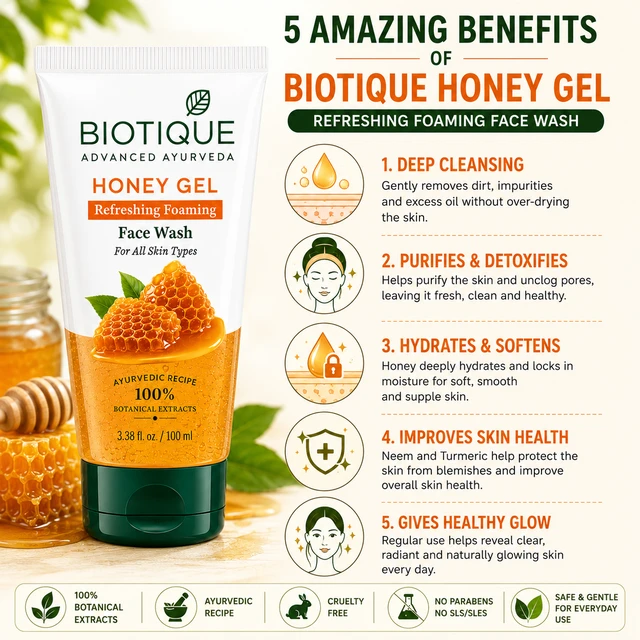 Biotique Honey Gel Face Wash - 100 ML