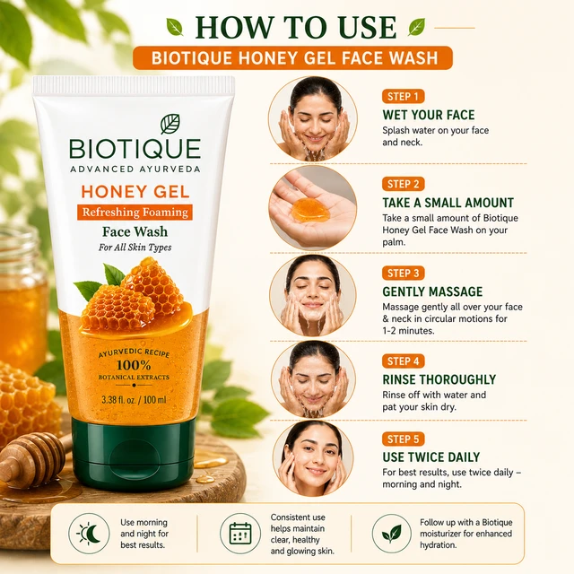 Biotique Honey Gel Face Wash - 100 ML