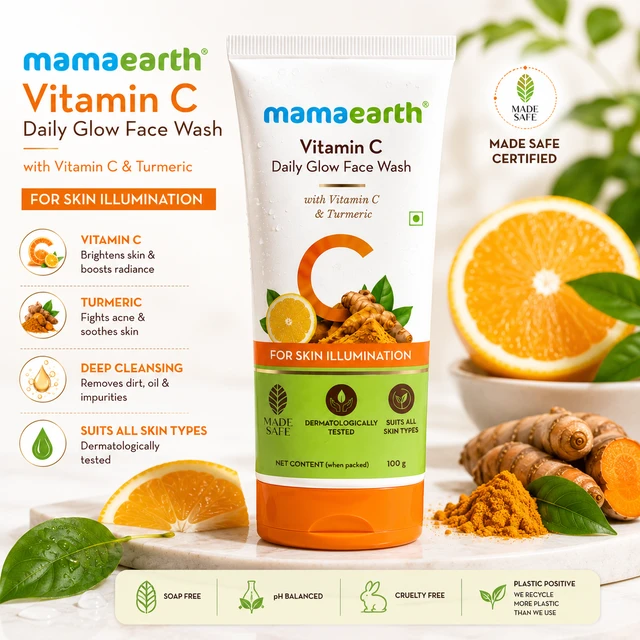 Mamaearth Vitamin C Daily Glow Face Wash - 100 ML