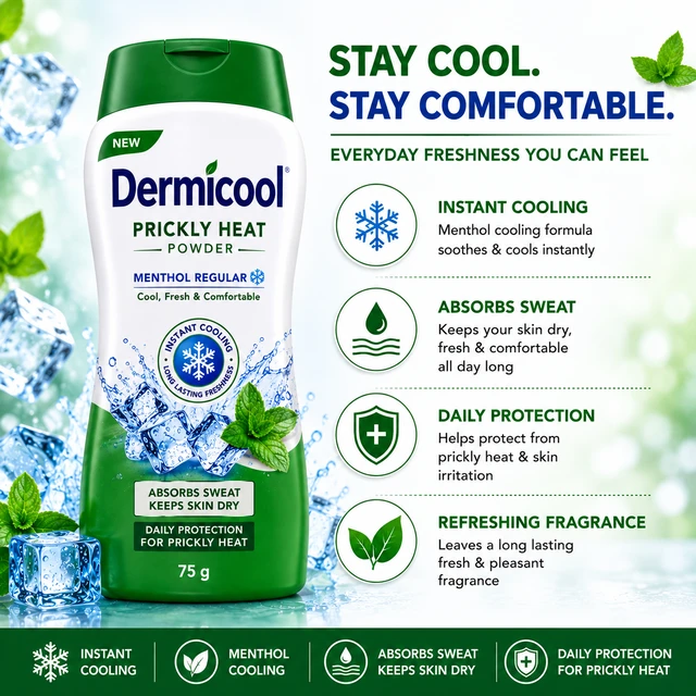 Dermicool Prickly Heat Powder - 75 g