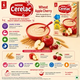 Nestle Cerelac Wheat Apple Cherry - 350 g