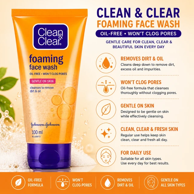 Clean & Clear Foaming Face Wash