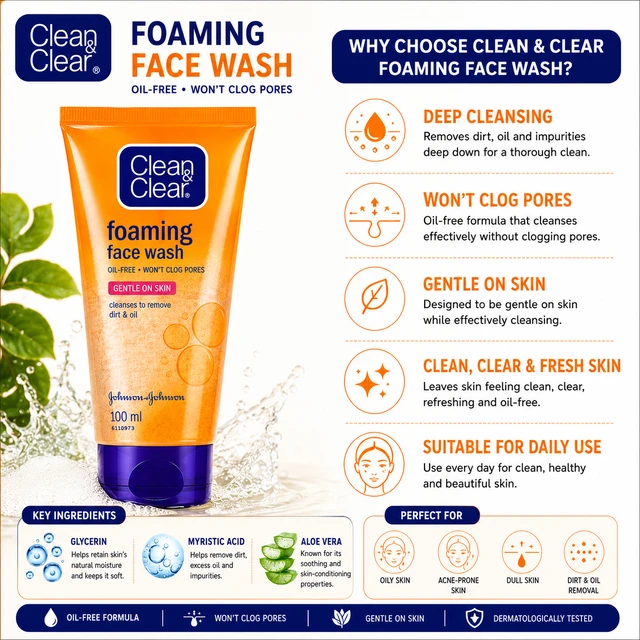 Clean & Clear Foaming Face Wash