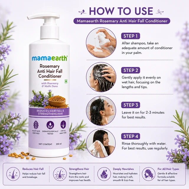 Mamaearth Rosemary Anti Hair Fall Conditioner - 250 mL