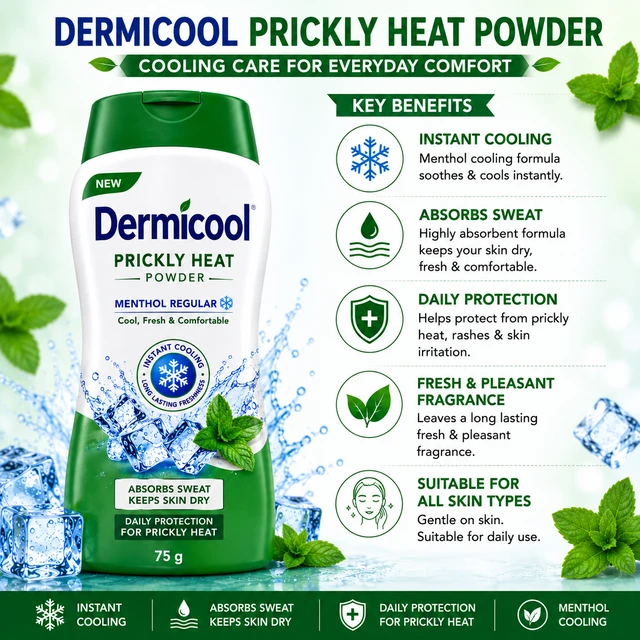 Dermicool Prickly Heat Powder - 75 g