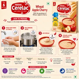 Nestle Cerelac Wheat Apple Cherry - 350 g