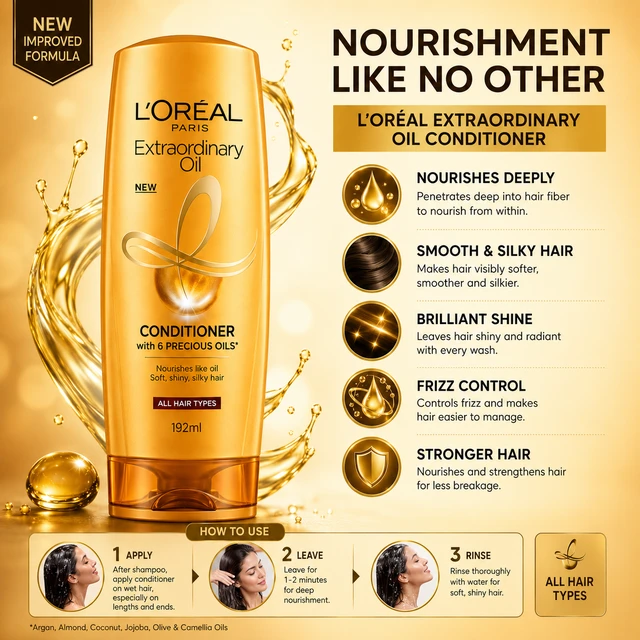 Loreal Extraordinary Oil Conditioner - 192 mL
