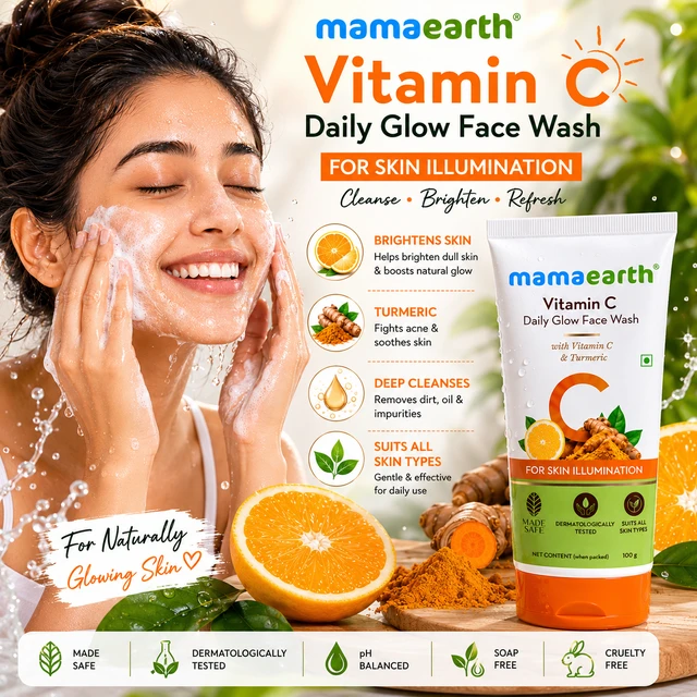 Mamaearth Vitamin C Daily Glow Face Wash - 100 ML