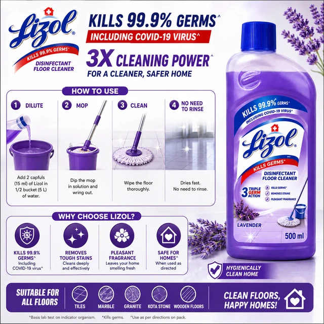 Lizol Floor Cleaner - 500 mL