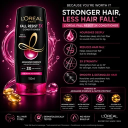 Loreal Fall Resist 3X Conditioner - 192 ML