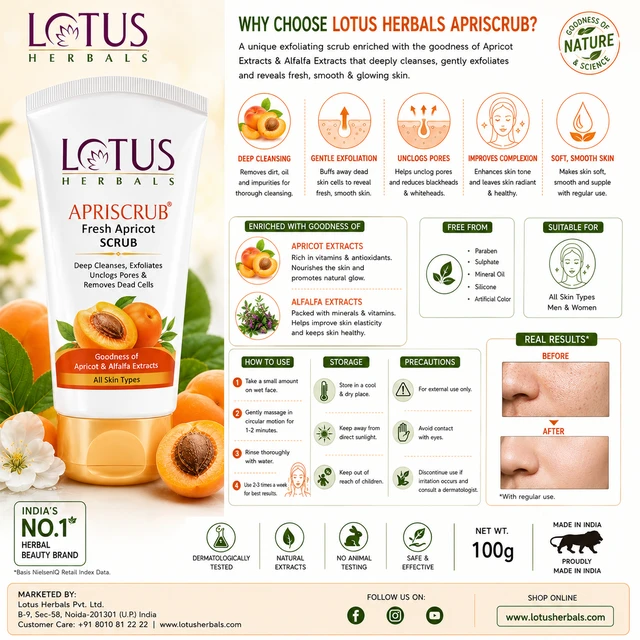 Lotus Herbals Apriscrub