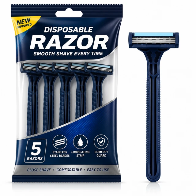 Disposable Razor Pack - 5 Pieses