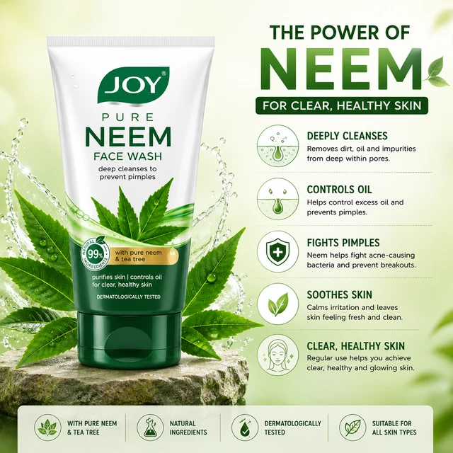 Joy Pure Neem Face Wash