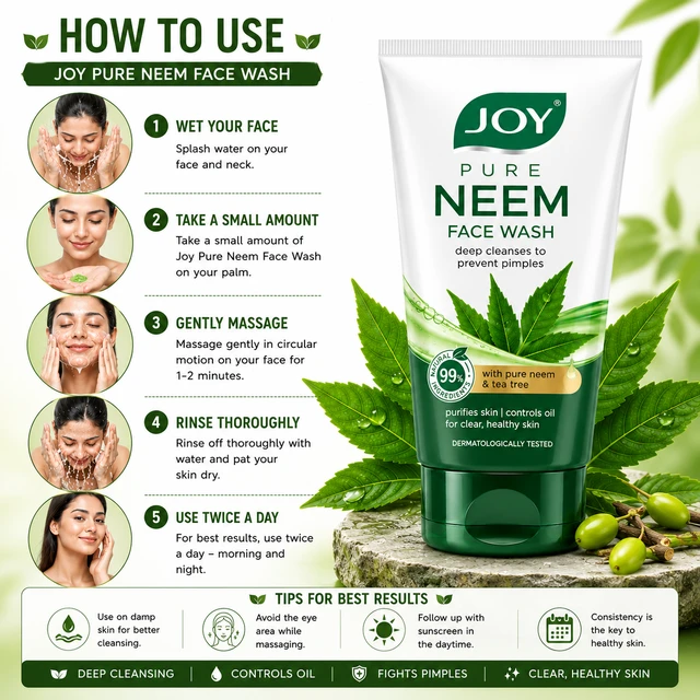 Joy Pure Neem Face Wash