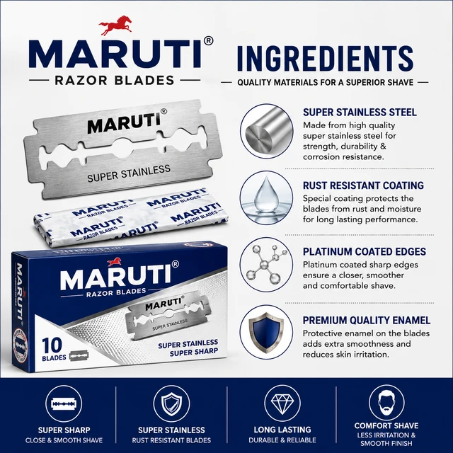 Maruti Razor Blades - 10 Pieces