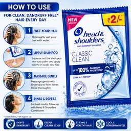 Head & Shoulders Shampoo Sachets