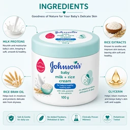 Johnson’s Baby Milk + Rice Cream - 100 g