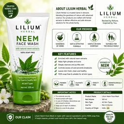 Lilium Neem Face Wash
