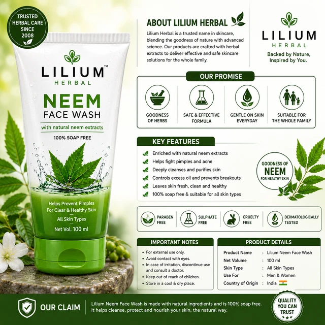 Lilium Neem Face Wash