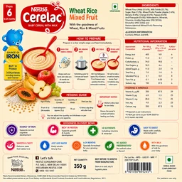 Nestle Cerelac Wheat Rice Mixed Fruit - 350 g