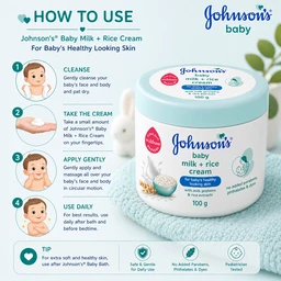Johnson’s Baby Milk + Rice Cream - 100 g
