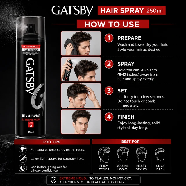 Gatsby Hair Spray - 250 mL