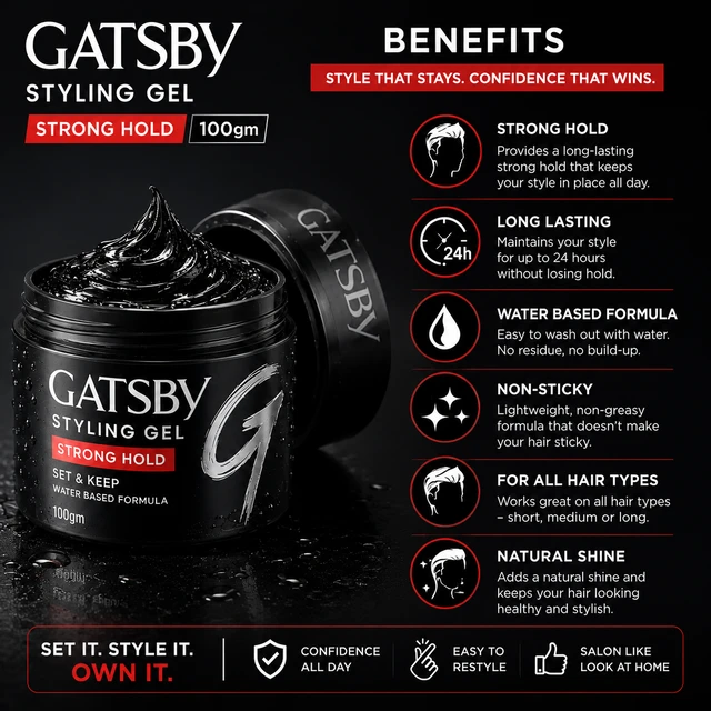 Gatsby Styling Gel - 100 g