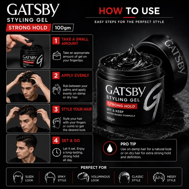 Gatsby Styling Gel - 100 g