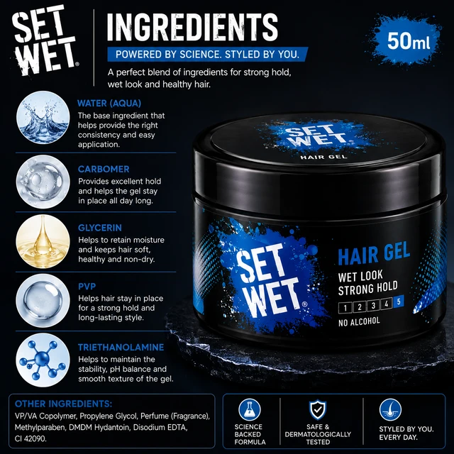 Set Wet Hair Gel - 50 mL