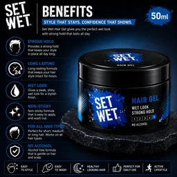 Set Wet Hair Gel - 50 mL