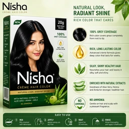 Nisha Creme Hair Color - 20 g