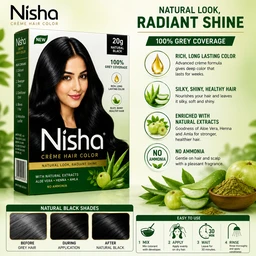 Nisha Creme Hair Color - 20 g